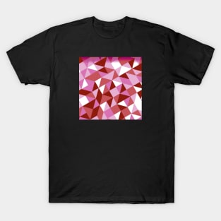 Lesbian Pride Tilted Geometric Shapes Collage T-Shirt